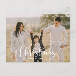 Modernes, Minimalistisches Foto für Weihnachten Postkarte