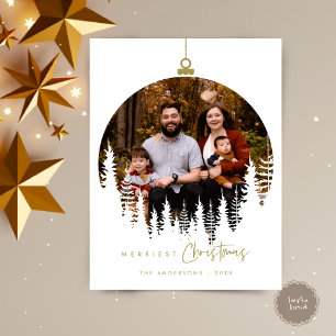 Modernes, Minimalistisches Foto für Weihnachten Postkarte