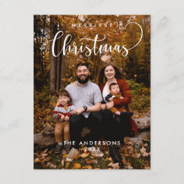 Modernes, Minimalistisches Foto für Weihnachten Postkarte
