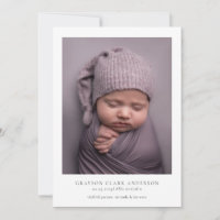 Modernes Minimalistisches Foto Geburt