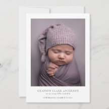 Modernes Minimalistisches Foto Geburt