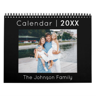 Modernes Minimalistisches Foto Kalender