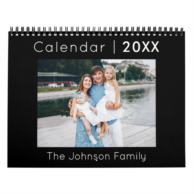 Modernes Minimalistisches Foto Kalender (Titelbild)