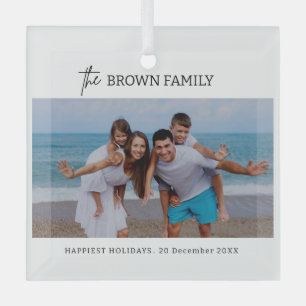 Modernes, Minimalistisches Foto mit benutzerdefini Ornament Aus Glas