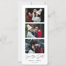 Modernes, minimalistisches Foto Save the Date Ankündigung