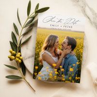 Modernes Minimalistisches Foto Save the Date