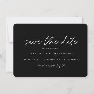 Modernes Minimalistisches Foto Save the Date Einladung