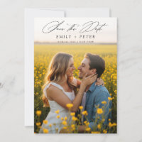 Modernes Minimalistisches Foto Save the Date
