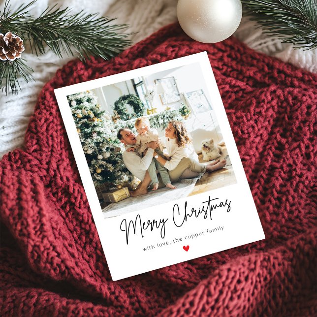 Modernes Minimalistisches Foto Weihnachten (Von Creator hochgeladen)