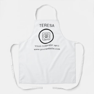 Modernes minimalistisches Geschäftslogo Saubere Un Schürze