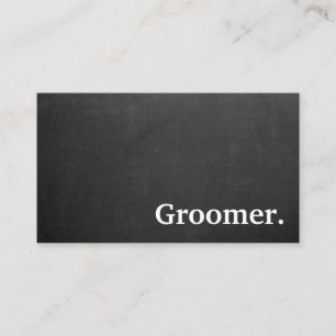 Modernes minimalistisches Groomer. Treuhandkarte Visitenkarte