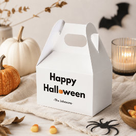 Modernes Minimalistisches Halloween - Personalisie Geschenkschachtel
