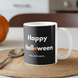 Modernes Minimalistisches Halloween - Personalisie Kaffeetasse