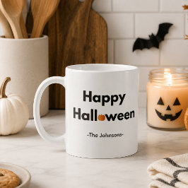 Modernes Minimalistisches Halloween - Personalisie Kaffeetasse