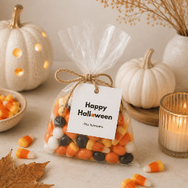 Modernes Minimalistisches Halloween - Square Perso Geschenkanhänger
