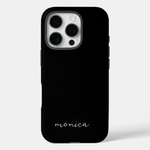 Modernes, Minimalistisches Handschriftzeichen schw iPhone 16 Pro Hülle