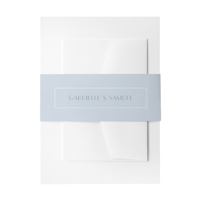 Modernes Minimalistisches Hochzeitlicht Einladungsbanderole (Vorderseite Beispiel)