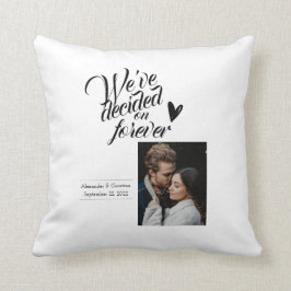 Modernes, minimalistisches Hochzeitspaar  Kissen