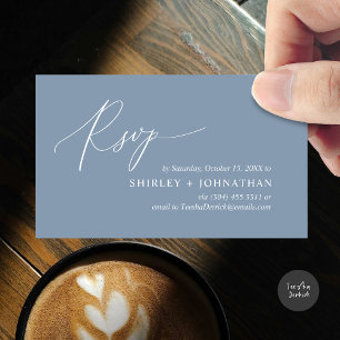 Modernes Minimalistisches Hochzeitsszenario Begleitkarte