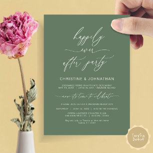 Modernes Minimalistisches Hochzeitstreffen Party D Einladung