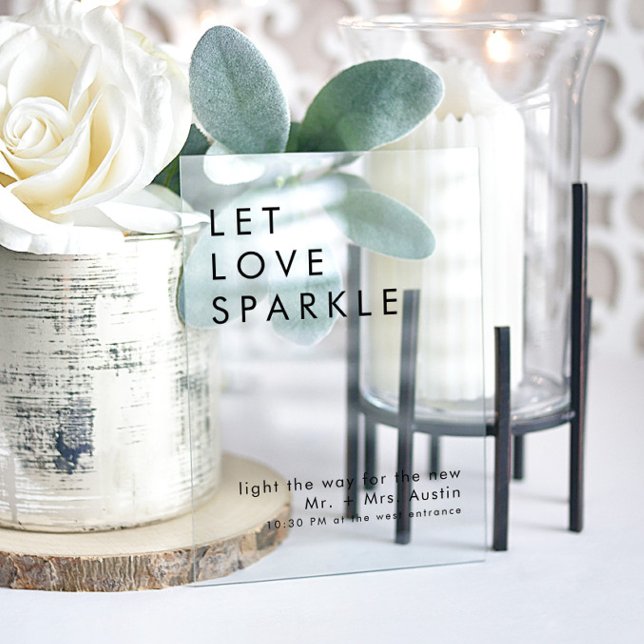 modernes minimalistisches Hochzeitszeichen Acrylschild (Von Creator hochgeladen)