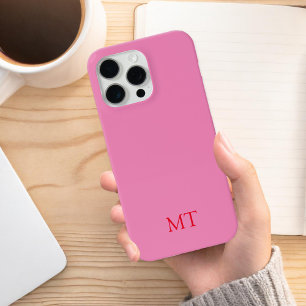 Modernes Minimalistisches Initial-Monogramm iPhone 15 Pro Max Hülle
