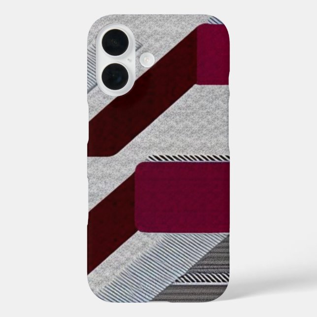 Modernes Minimalistisches iPhone iPhone 16 Hülle (Rückseite)