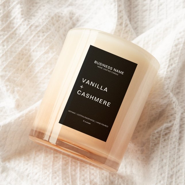 Modernes Minimalistisches Kerzensiegel Lebensmitteletikett (Von Creator hochgeladen)