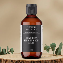 modernes minimalistisches Kosmetiklabel - schwarz-