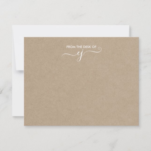 Modernes Minimalistisches Kraft-Personalisiert-Sta Mitteilungskarte (Vorderseite)