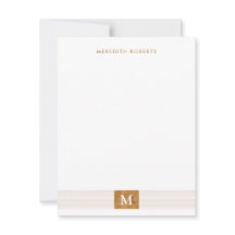 Modernes, Minimalistisches Kupferfolienmonogramm