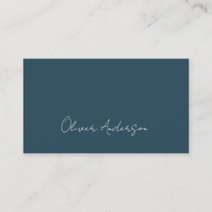 Modernes, minimalistisches Logo für aquamarin-weiß Visitenkarte
