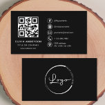 Modernes Minimalistisches Logo mit Social Media Ic Visitenkarte<br><div class="desc">Das moderne Minimalistische Logo mit Social Media Icons Business Card verbindet zeitgenössisches Design mit praktischer Funktionalität. Diese Visitenkarte ist mit dem Fokus auf Einfachheit und Eleganz gestaltet und ist ein unverzichtbares Werkzeug für jedes moderne berufliche. Mit einem sauberen und minimalistischen Logo-Design, das die Identität Ihrer Marke klar und präzise widerspiegelt,...</div>
