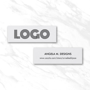 Modernes Minimalistisches Logo Online-Shop Mini Visitenkarte