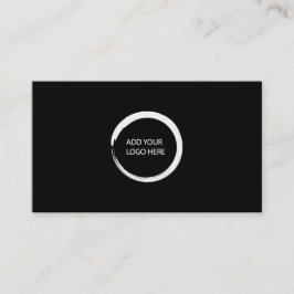 Modernes, minimalistisches Logo, schwarz beruflich Visitenkarte