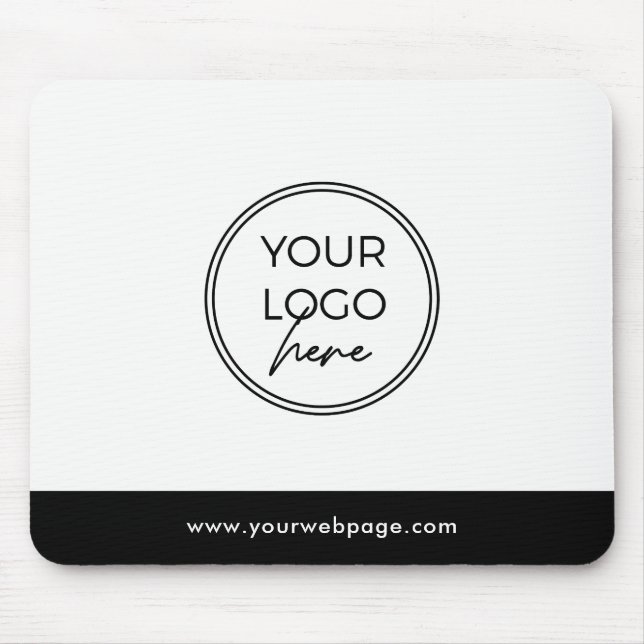 Modernes Minimalistisches Marken-Logo-Mauspad Mousepad (Vorne)