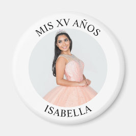 Modernes Minimalistisches Mis XV Años Foto Magnet