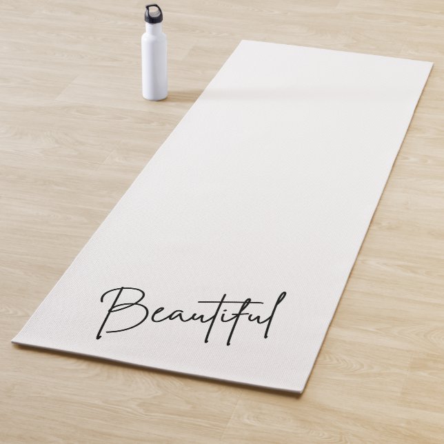 Modernes Minimalistisches - Monochrome Yogamatte (Beispiel)