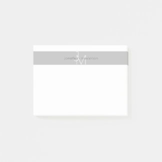 Modernes Minimalistisches Monogramm Beruflich Post-it Klebezettel