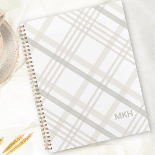 Modernes Minimalistisches Monogramm Initial Elegan Planer