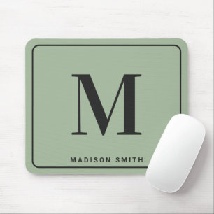 Modernes minimalistisches Monogramm mit Namen - Sa Mousepad