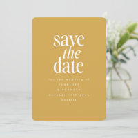 Modernes Minimalistisches Mustard Yellow Einfaches