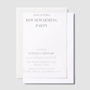 Modernes Minimalistisches neues Zuhause Housewarmi