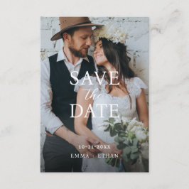 Modernes Minimalistisches Olive Grau Save The Date