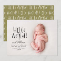 Modernes, minimalistisches Oliven-grünes Typografi