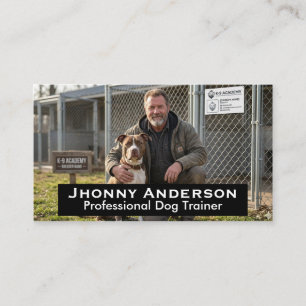 Modernes Minimalistisches Professionelles Hundetra Visitenkarte