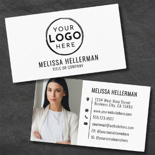 Modernes minimalistisches professionelles Logo Fot Visitenkarte