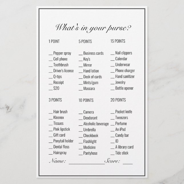 Modernes Minimalistisches Pursuit-Brautparty (Vorderseite)