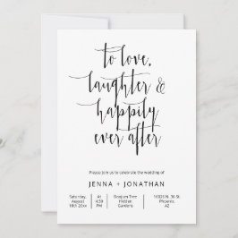 Modernes Minimalistisches QR Code Foto Einladung