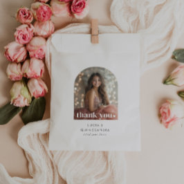 Modernes Minimalistisches Quinceañera Artes Foto Geschenktütchen